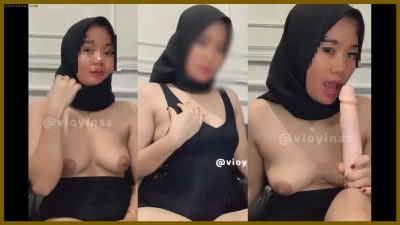 Masturbasi Tante Vioyins Hijab Tobrut Pulen