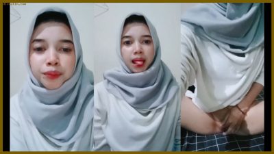 Live Colmek Talent Fina Hijab Biru Boba Mancung